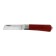 A universal folding tundra knife, a wooden handle, a straight blade, stainless steel