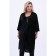 Cardigan female, size 52, black color