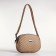 Bag Women's Cross-Bodi with a zipper, beige color