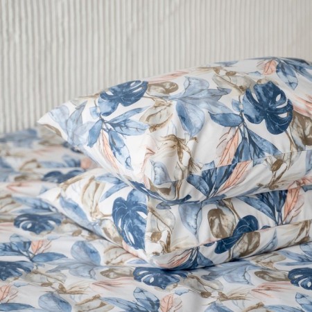 Set of pillowcases "MIA", size 50x70 cm, blue color, 2 pcs-1