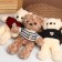 Soft toy "Bear", 31 cm, Mix colors