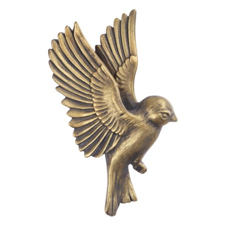 Wall decoration, plaster panel "birds" 5 pcs, bronze-4