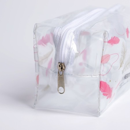 The cosmetic bag from the transparent PVC "You are irresistible", 14x8 cm-2