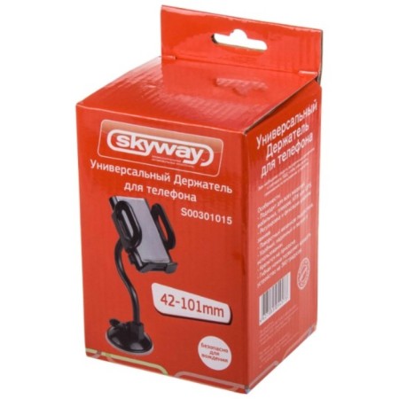 Holder of the phone on the windshield Skyway Flexible leg, black, S00301015-2