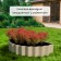 The flowerbed is galvanized "petal", d = 70 cm, h = 15 cm, Greengo