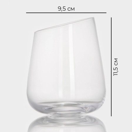 Glass glass low Magistro "Illusion", 450 ml-3
