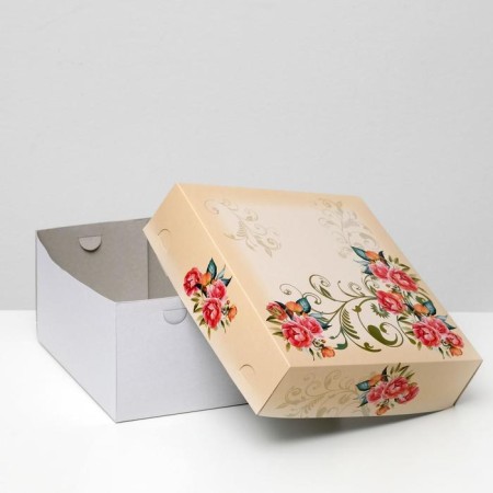 Confectionery packaging, box, "red roses", 30 x 30 cm, 2 kg-1