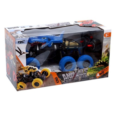 Radio -controlled jeep Dino, 1:16, 4WD, works on the battery, the color is blue-4