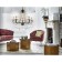 Crystal chandelier with Ambrella Light, Classic, Tr4952, 5HE14, Black Color, Gold