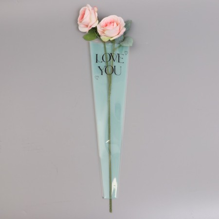 Packet stoop for flowers, "love you", 12.5+4x45 cm, blue-1