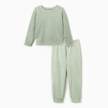 Pajamas for a girl, mint color, height 110 cm-6