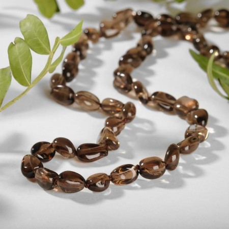 Beads "Raukhtopaz" Glatovka small processed, 50cm