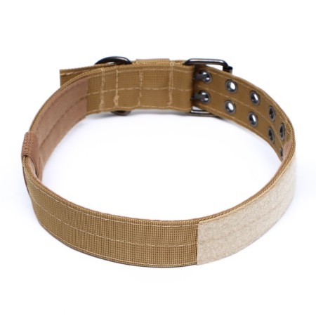 A collar with a soft lining, 67 x 4 cm, Osh 43-53 cm, sand-1