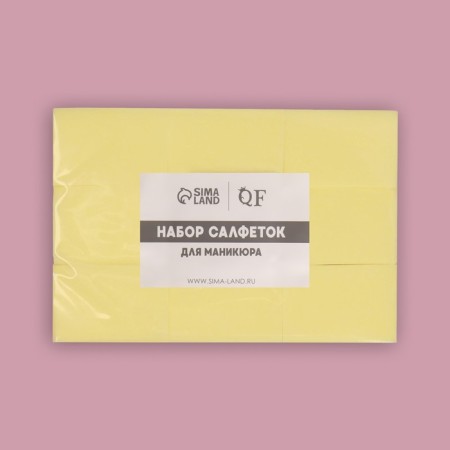 Napkins for manicure, blessed, dense, 560 pcs, 6 × 4 cm, yellow color-7
