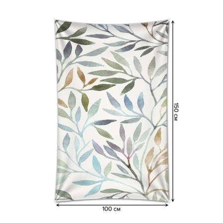 Decorative panel with photo printing "Plant bends", vertical, size 100x150 cm-1