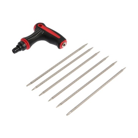 Sprinkle combined tundra, T-shaped 2K handle, reverse, double-sided bats 6 pcs.