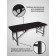 Cosmetological couch with a face for the face of the Massage Basic SV, size 180 × 60 × 72 cm, black color