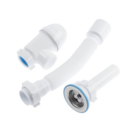 Siphon for washing "Ani Plast" C0110, 1 1/2 "x 40 mm, with a corrugated pipe 40 x 50 mm-4