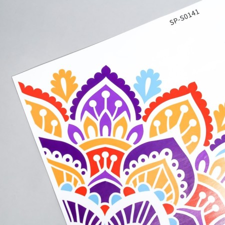 Sticking plastic interior color "mehendi flower" 30x60 cm-2