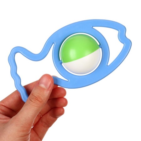Rattle "fish", color mix, aelyta-3