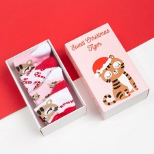 Set of New Year's socks of crumb I am “tiger”, 4 pairs, 8-10 cm