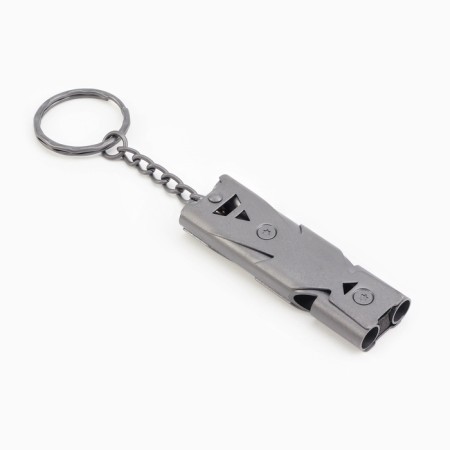 The whistle for survival is high -frequency, up to 150 dB, 6 cm, black