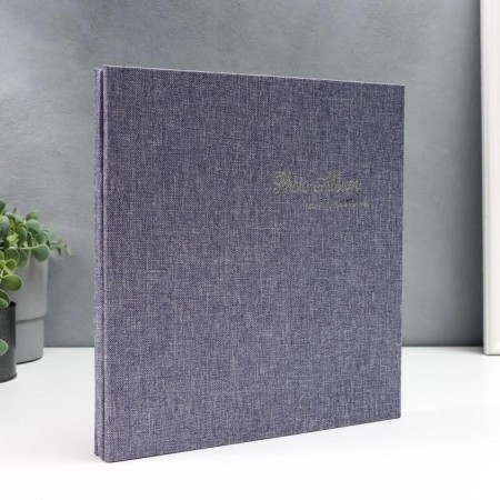 Photo album magnetic 20 sheets "Laconic" Textile MIX 29.5x27.5x3.2 cm-1