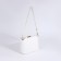 Bag Cross-Bodi with a zipper, white color