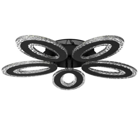 Causteen with PDU 1095/5bk LED 190W Dimmer Black 62x62x10 cm Bayerlux