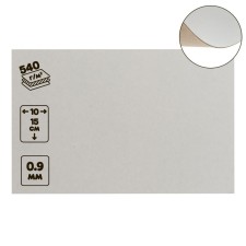 Картон переплётный (обложечный) 0.9 мм, 10 х 15 см, 540 г/м², белый