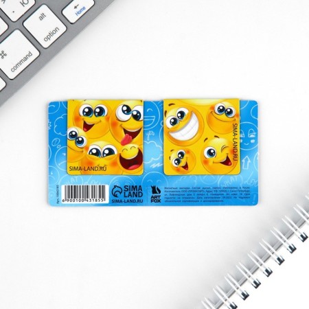 Magnetic bookmarks 2 pcs on the Smiles substrate-5