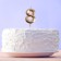 Candle for the cake, number "8", champagne.