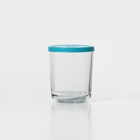 Glass form for storing products, 410 ml