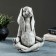 Figure "Hare Yoga" 25x19x10cm, Gray Stone