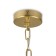 Suspended lamp Freya Fr1009PL-06BS SIDE, 550x550x800 mm, E14, 6x40W, brass color