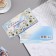 Money envelope "Happy Birthday!" White flowers, 8.7x17 cm