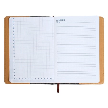 Delivery of a low -up a5, 140 sheets, in a cage, leatherette cover, with pockets, mix-7