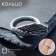 Ring "ring" wing, color black silver, dimensionless