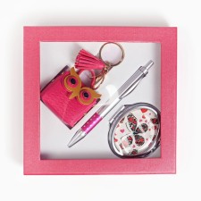 Gift set 3v1 (pen, keychain, mirror)