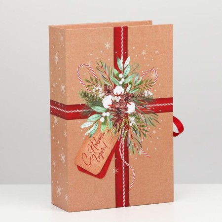 Box - Kniga "Christmas", 20 x 12.5 x 5 cm, New Year-2
