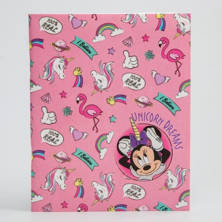 Notebook 48 sheets in a cage, cardboard cover "Minnie Mouse"-3