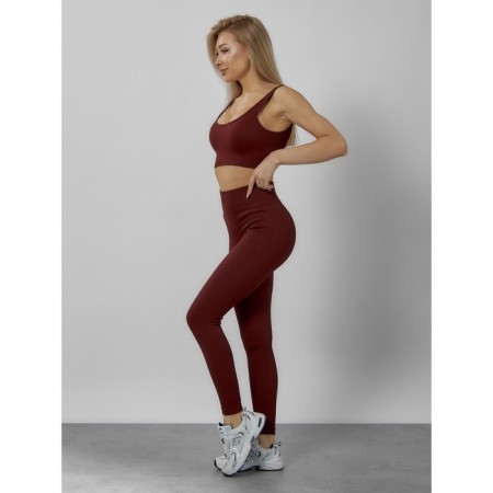 Sports suit female, size 46, burgundy color-1