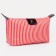 Cosmetic bag with lightning, red color