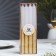Classic candles set, 1.9x 20 cm, 4 pcs, white-gold metallic