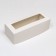 Folding box with a window for roll, white, 26 x 10 x 8 cm