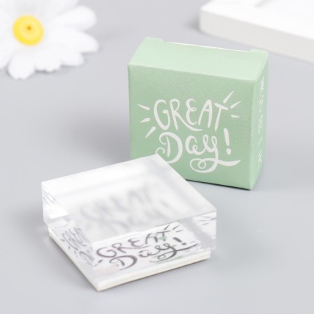 Acrylic Print "Great Day" 4x4x2 cm