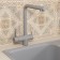 Kitchen mixer Uperwood UPD-005, with a channel for filtered water, color 03 satin/smoke