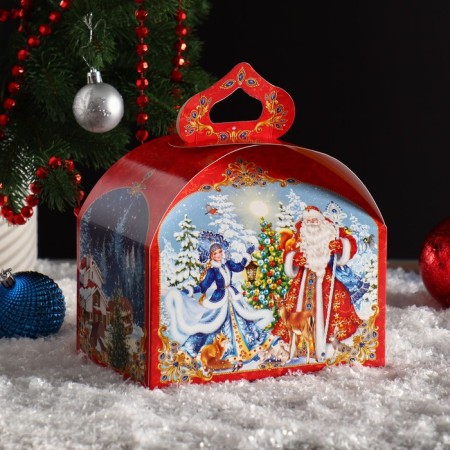 Gift box "Snow holiday", chest, 18.5 x 12.5 x 16.5 cm