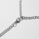 Hestia's necklace four tiers, blue color in black silver, 35 cm