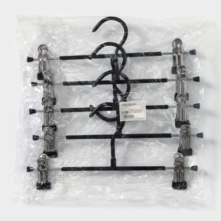 Pan for trousers and skirts with clamps, 26 × 13.5 cm, anti -slip coating, black color-5